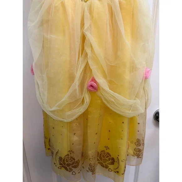 Disney Princess Belle Costume Dress Girls Size 7/8 - Picture 3 of 9